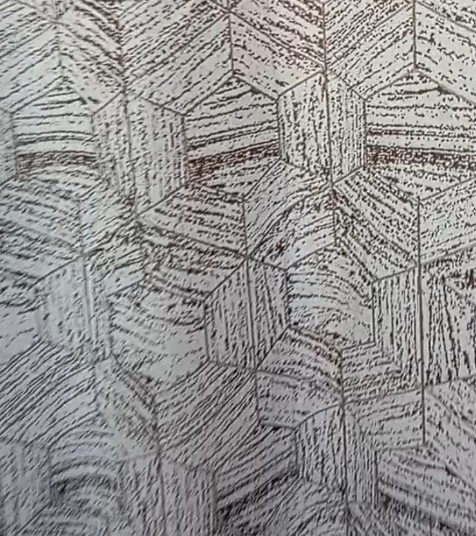 geometric-pattern eyelet curtain